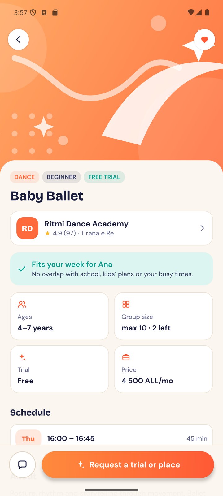 Activity details